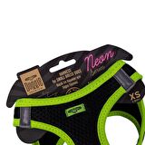 Doggie Havalı Dokuma Neon Serisi Küçük Irk Göğüs Tasması Sarı XS-30-34Cm