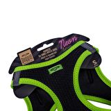 Doggie Havalı Dokuma Neon Serisi Küçük Irk Göğüs Tasması Sarı S-32-38Cm