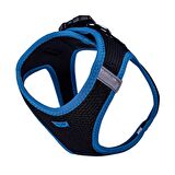 Doggie Havalı Dokuma Neon Serisi Küçük Irk Göğüs Tasması Mavi L-42-48Cm