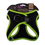 Doggie Havalı Dokuma Neon Serisi Küçük Irk Göğüs Tasması Sarı L-42-48Cm