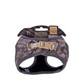 Doggie Havalı Dokuma Reflektör Serisi Küçük Irk Göğüs Tasması Kamuflaj 3XS-22-26Cm