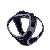 Doggie Havalı Dokuma Reflektör Serisi Küçük Irk Göğüs Tasması Siyah S-32-38Cm