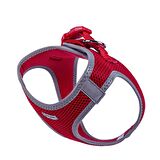 Doggie Havalı Dokuma Reflektör Serisi Küçük Irk Göğüs Tasması Kırmızı S-32-38Cm