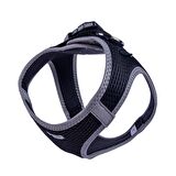 Doggie Havalı Dokuma Reflektör Serisi Küçük Irk Göğüs Tasması Siyah M-38-44Cm