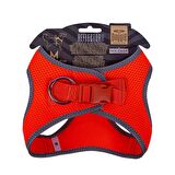 Doggie Havalı Dokuma Reflektör Serisi Küçük Irk Göğüs Tasması Turuncu M-38-44Cm