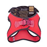 Doggie Havalı Dokuma Reflektör Serisi Küçük Irk Göğüs Tasması Pembe M-38-44Cm