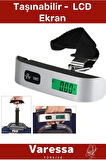 Deluxe Lcd Ekran Dijital Seyahat Bavul Ağırlık Çok Amaçlı Taşınabilir Uçak Bagaj Tartısı Max 50 Kg