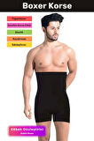 Premium Özel Basen Toparlayıcı Sıkılaştırıcı Göbek Düzleştirici Bel İnceltir Erkek Duble Boxer Korse
