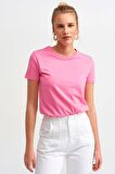 Bisiklet Yaka Basic Tshirt 