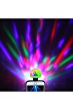 Micro Otg + Mini Sihirli Disko Topu 4w Led Usb Küre