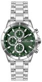 Ferro FM31456A-A6 Quartz Çelik Gri Yeşil Kadran 45 mm Erkek Kol Saati