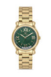 Ferro FL21478AWT-B6 Quartz Çelik Altın Rengi Yeşil Kadran 32 mm Kadın Kol Saati