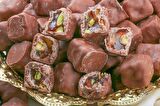 Antep Fıstıklı Çikolata Kaplı Lokum 480 Gr