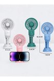 Su Buharlı Şarjlı 3 Hızlı Standlı Mini Fan Vantilatör