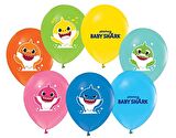 Baby Shark Balon Pastel Renkler ( 100 Adet )