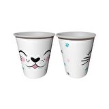 MİSS CAT KARTON BARDAK 8'Lİ