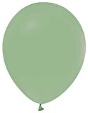 Balon Düz Pastel(Makaron Balon) Küf Yeşili ( 100 Adet )