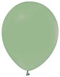 Balon Düz Pastel(Makaron Balon) Küf Yeşili ( 100 Adet )
