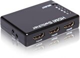 Powermaster 5 port HDMI Switch 5x1 Kumandalı Uyumlu