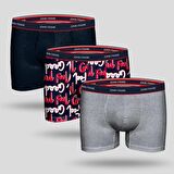 John Frank Feel Good 3'lü Erkek Boxer