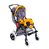 Comfort Plus Engelli Puseti Turuncu | Alüminyum Şase, İki Yönlü Ayarlanabilir Koltuk, 35 cm Oturum Genişliği, DM-8001 BUGGY