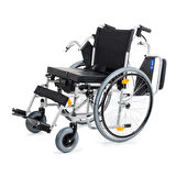 Comfort Plus Tekerlekli Sandalye | WC Özellikli, 45 cm Oturum Genişliği, Refakatçi Frenli, Çelik Gövde DM-545