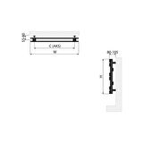 600x600mm Laris Paslanmaz Çelik Fırça Mat İnox Havlupan