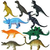 0714 Dinozorların Dünyası Poşetli 9'lu Hayvan Oyun Seti -Sunman