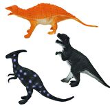 0714 Dinozorların Dünyası Poşetli 9'lu Hayvan Oyun Seti -Sunman