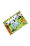 Doğal ve Eğitici: 20 Parça Vahşi Hayvanlar Ahşap Puzzle