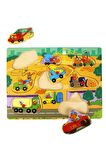 Tutmalı Bultak Ahşap Puzzle Araçkar ile El Becerilerini Geliştirin!