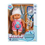 Sunman Bebelou Doktor Zamanı Sesli Bebek Seti 35 cm S01030111