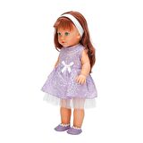 Tina Party Bebek 45 cm. - Mor Elbiseli