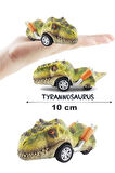 Dinozor Oyuncak Tyrannosaurus Mini Dinozor Arabası Oyuncak Çek Bırak Dinozor Figürleri
