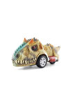 Dinozor Oyuncak Carnotaurus Mini Dinozor Arabası Oyuncak Çek Bırak Dinozor Figürleri