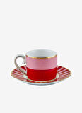 Pip Studio Kırmızı Kahve Fincan veTabak LOVEBİRDSKIRMIZIMDLYNKUŞKAHVEFİNCAN