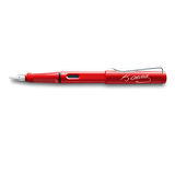 Lamy Safari Dolma Kalem Atatürk İmzalı Kırmızı 16A-M