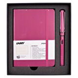 Lamy A6 Defter Safari Dolma Kalem Set Pembe