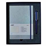 Lamy A5 Defter AL-star Roller Kalem Set Lacivert