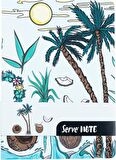 Serve Note 15x21cm 120yp Çizgili Desenli Defter Nane Yeşili
