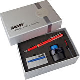 LAMY SAFARİ DOLMA KALEM SETİ KIRMIZI