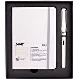LAMY A6 YUMUŞAK KAPAK DEFTER VE DOLMA KALEM SETİ (BEYAZ)