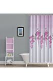 Banyo Perdesi - Tek Kanat Duş Perdesi, Polyester Kumaş Duşakabin Perdesi 180x200 Cm Küvet Perdesi