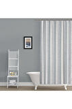 Duş Perdesi Çift Kanat 2x120x200cm Siyah Mermer Desen Banyo Perdesi 16 Adet C Halka Hediyeli