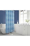 Banyo Perdesi Sonbahar Desen Yerli Üretim Duş Perdesi C-Halka Hediye 180x200cm Banyo Perdeleri