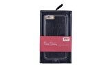 Pierre Cardin iPhone 6 Plus ile Uyumlu Deri Arka Koruma Paneli Siyah PCL-P11