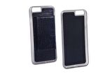 Pierre Cardin iPhone 6 Plus ile Uyumlu Deri Arka Koruma Paneli Siyah PCL-P11
