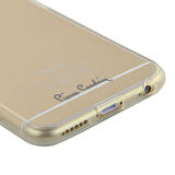 Pierre Cardin iPhone 6 ile Uyumlu Silikon Arka Koruma Paneli Sarı PCZ-S05