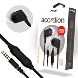 Mytell Mikrofonlu Kulaklık 3,5 Universal JO-K52 Acordion Siyah