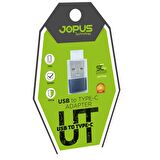 JOPUS   Usb To Type C Adapter  Sarj Çevirici Aparat JO-TY04 Gri